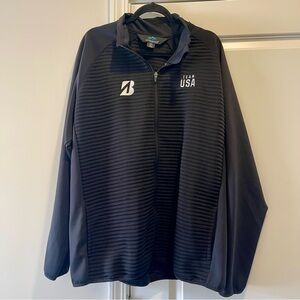 Tri-Mountain Bridgestone Logo Team USA Embroidered Black Jacket Men’s Size 3XL